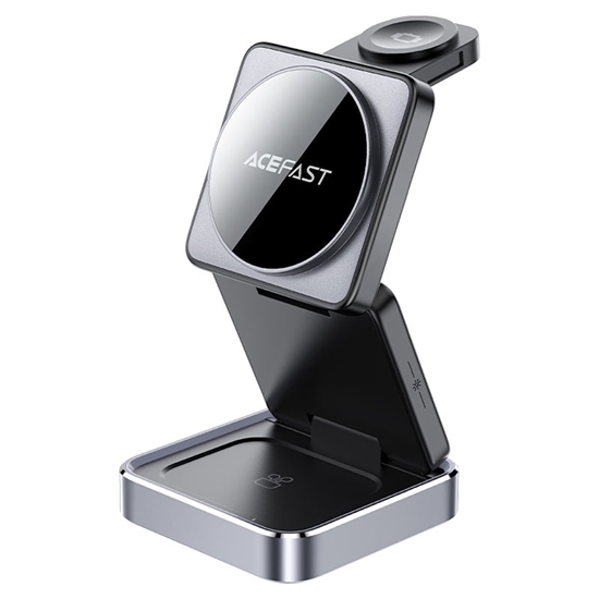 Picture of Acefast E20 desktop 3-in-1 wireless charging holder Black