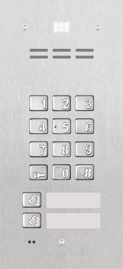 Изображение ACO ACO FAM-P-2NPZSACC panel pod tynk 2-rodzinny czyt. brel. zamek szyfr.
