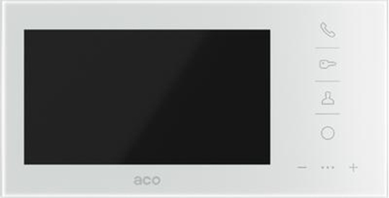 Изображение ACO ACO GLASS-PRO-7 WH Monitor Familio COMO PRO 7''