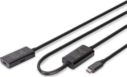 Picture of Kabel USB DIGIT USB-C - USB-C 10 m Czarny (DA-73109)