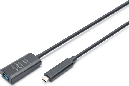 Picture of Kabel USB DIGIT USB-A - USB-C 5 m Czarny (DA-73113)