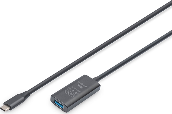 Изображение Kabel USB DIGIT USB-A - USB-C 5 m Czarny (DA-73110)