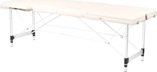 Picture of Activeshop STÓ SKADANY DO MASAU ALUMINIOWY KOMFORT ACTIV FIZJO 3 SEGMENTOWY CREAM