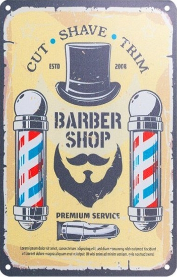 Picture of Activeshop Tablica ozdobna barber B018