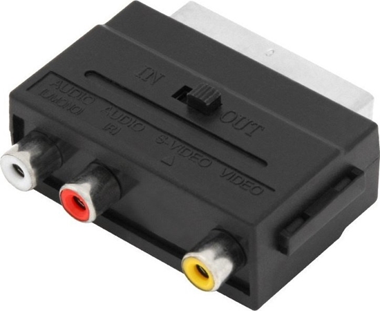 Picture of Adapter AV Blow PRZEJCIE EURO SCART Z NA 3X RCA CHINCH DWUSTRONNE