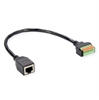 Изображение Roline Cable Adapter, RJ45 Socket to Terminal Block (push-button), 30 cm