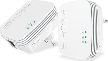 Picture of Adapter powerline Strong Strong POWERL1000DUOMINI Karta sieciowa do PowerLine 1000 Mbit/s Przewodowa sie LAN Biay 2 szt.