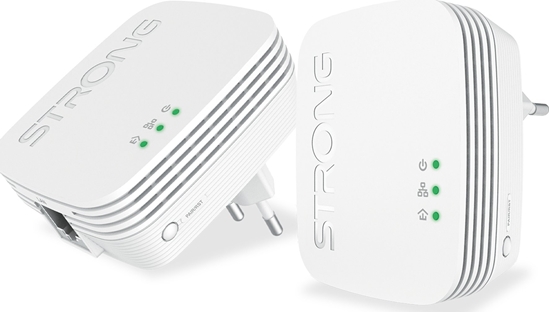 Изображение Adapter powerline Strong Strong POWERL1000DUOMINI Karta sieciowa do PowerLine 1000 Mbit/s Przewodowa sie LAN Biay 2 szt.