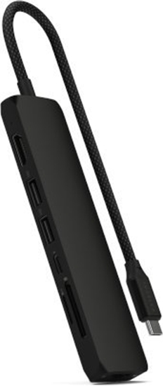 Picture of Adapter Satechi 7-in-1 Slim Multiport with Ethernet USB-C / 2x USB-A, USB-C PD, HDMI 4K, Ethernet, Micro/SD
