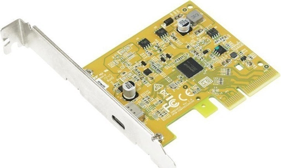 Picture of Adapter USB Sunix IO Sunix PCIe3.0 x4  1xUSB Type-C 3.2 Gen2x2  (USB2321C) LP inkl. Low-Profile Slotblech