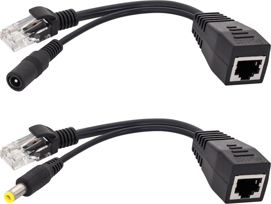Picture of Adaptor PoE- zasilanie przez LAN dla AP, ROUTER czarny E4653