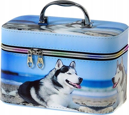 Attēls no Adar Kuferek M walizka z lusterkiem na zamek 21x14x13cm