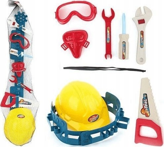 Picture of Adar Zestaw narzdzi 568792 kask, pas na narzdzia, maska, 2x klucz, gogle, rubokrt, pia