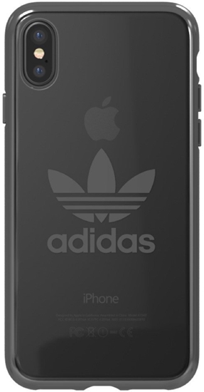 Picture of Adidas Clear Case Silicone Case for Apple iPhone X / XS Transparent - Black (EU Blister)