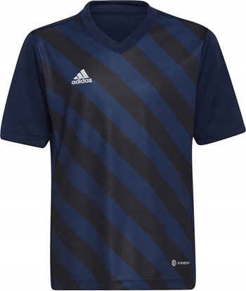 Picture of Adidas Koszulka dla dzieci adidas Entrada 22 Graphic Jersey granatowo-czarna HF0122 116cm