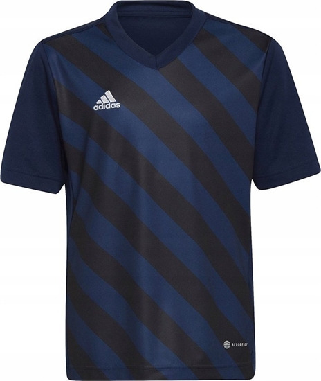 Picture of Adidas Koszulka dla dzieci adidas Entrada 22 Graphic Jersey granatowo-czarna HF0122 116cm