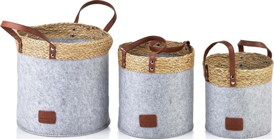 Picture of Affek Design AMPARO KOMPLET 3 KOSZY 28xH28CM,24xH24CM 20xH20CM