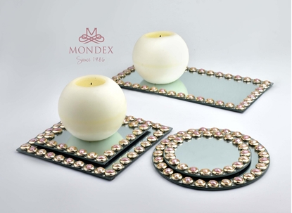 Picture of Affek Design ELIA PINK Podstawka art. dekoracyjny r:20xh1cm