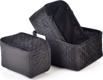 Изображение Affek Design SARA BLACK KOMPLET 3 KOSZY L27x20xh11cm,M24x17xh11cm, S20x14xh10cm