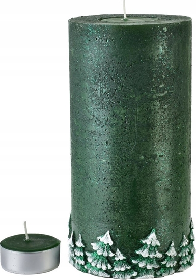 Picture of Affek Design wieca Lampion Walec Las Zielony 240