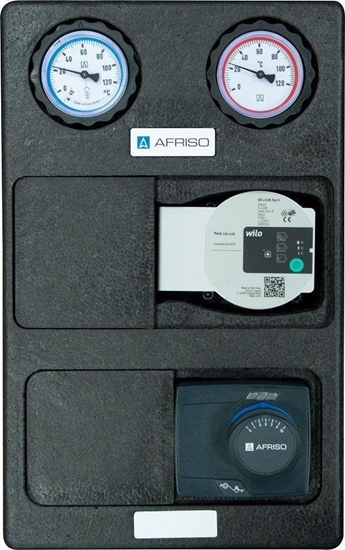 Изображение Afriso Grupa pompowa PrimoTherm K 180-2 DN25 WP 3-WM-SM, pompa Wilo Para, zawór mieszajcy ARV Kvs12, siownik ARM 343 ProClick AFRISO 77814