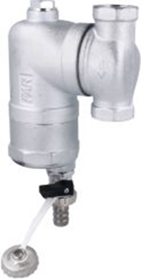 Изображение Afriso Separator zanieczyszcze FAR 201, chromowany, z magnesem i zaworem spustowym, ruchome przycza Rp3/4'' (7772010)