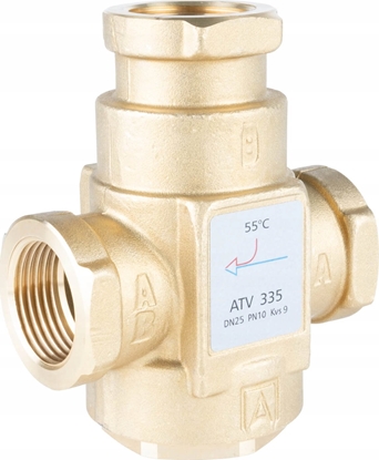 Изображение Afriso Zawór temperaturowy ATV 335, DN25, Rp1", kvs 9, 55°C