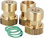 Изображение Afriso Zestaw rubunków mosinych do zaworów ATM GW1" x G1" z uszczelkami i dwoma zaworami zwrotnymi