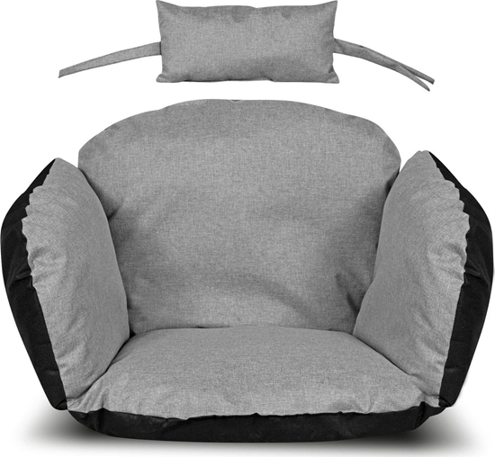 Picture of AIO Europe Poduszka ogrodowa szara bocianie gniazdo 112x113cm z zagówikiem