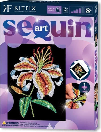 Изображение Airfix KITFIX DIY set Sequin Art Purple Tiger Lily