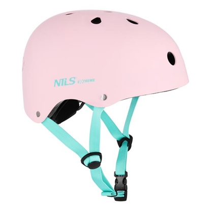 Picture of Aizsargķivere MTW001-1 HELMET PINK SIZE L(58-61CM) NILS EXTREME