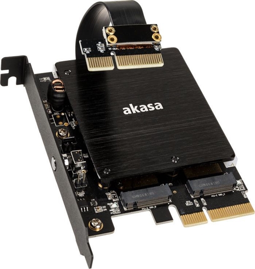Picture of Akasa Adapter na 2 dyski M.2 - 2x PCI-E (AK-PCCM2P-04)