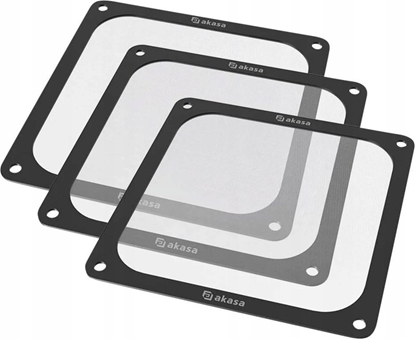 Attēls no Akasa Akasa 140-mm-Staubfilter, magnetisch - 3er-Pack