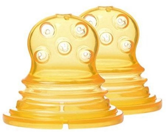 Изображение Akcija! Kidsme Food Squezeer patentts silikona uzgalis ar lieliem caurumiem pusidrai prtikai  2 gab.  no 4 mn. 160364