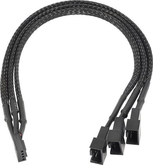 Picture of Akyga 4-pin - 4-pin x3, 0.15m, Czarny (AK-CA-65)