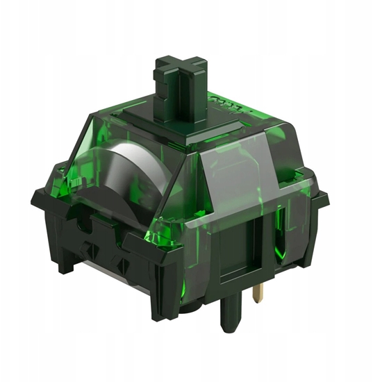 Picture of Akko Monsgeek Green Fog Switch, mechanisch, 3-Pin, linear, MX-Stem, 60g - 45 Stück