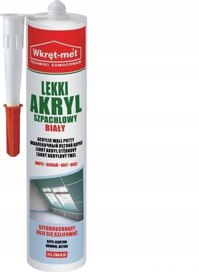Picture of AKRYL SZPACHLOWY LEKKI UAL-310 KARTUSZ 310 ml BIAY WKRT-MET KLIMAS