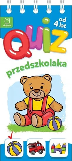 Picture of Aksjomat Ksieczka Quiz przedszkolaka z misiem od 4 lat