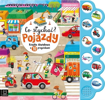 Picture of Aksjomat Ksika dwikowa z 10 przyciskami. Co sycha? Pojazdy.