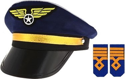 Picture of Akson Czapka Pilota z pagonami dla dorosych uniw