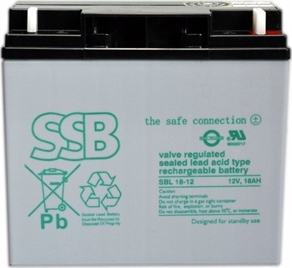 Picture of Akumuliatorius (AGM) SSB SBL 18Ah 12V F3 VRLA (pakuotje 2)
