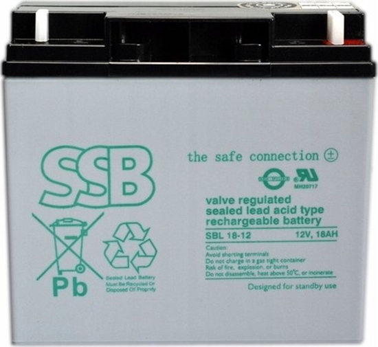 Picture of Akumuliatorius (AGM) SSB SBL 18Ah 12V F3 VRLA (pakuotje 2)