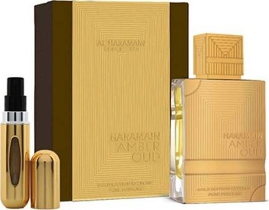 Picture of Al Haramain AL HARAMAIN AMBER OUD EDP/S 200ML + TRAVEL ATOMIZER