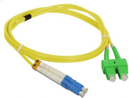 Picture of Alantec FO Patch cord SC/APC-LC duplex SM 9/125 5.0m (FOC-SCALC-9SMD-5)