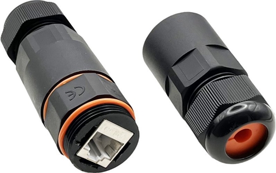 Изображение Alantec cznik hermetyczny IP68 RJ45/RJ45 kat.6A STP (OS010IP)