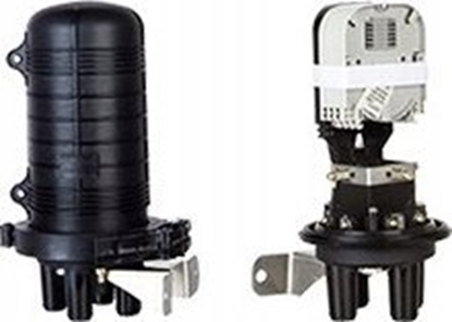 Изображение Alantec Mufa wiatowodowa pionowa do 48 spawów KOMPLETNA (w peni wyposaona tacki spawów, oslonki spawów, elementy montaowe, oslonki