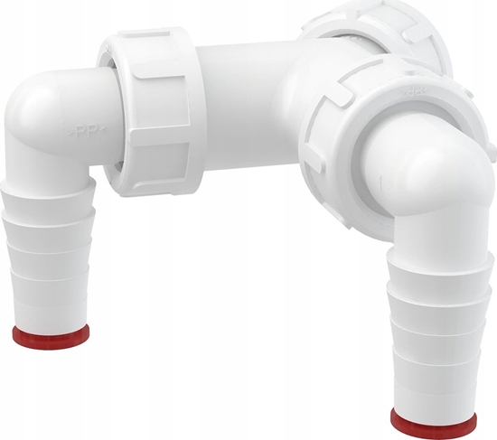 Picture of ALCADRAIN Podwójne kolano G1/1723 z zaworem- P148Z