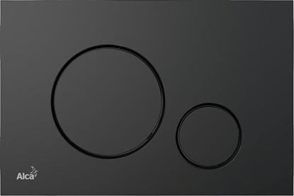 Picture of ALCADRAIN THIN - Przycisk sterujcy do systemów podtynkowych, czarny-mat