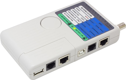 Attēls no Alcasa GC-N0097 tester kabli sieciowych Tester kabli UTP/STP Szary