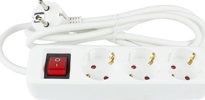 Attēls no Alcasa Alcasa PS013-W015 rozgaziacz 1,5 m 3 x gniazdo sieciowe Wewntrzna Biay